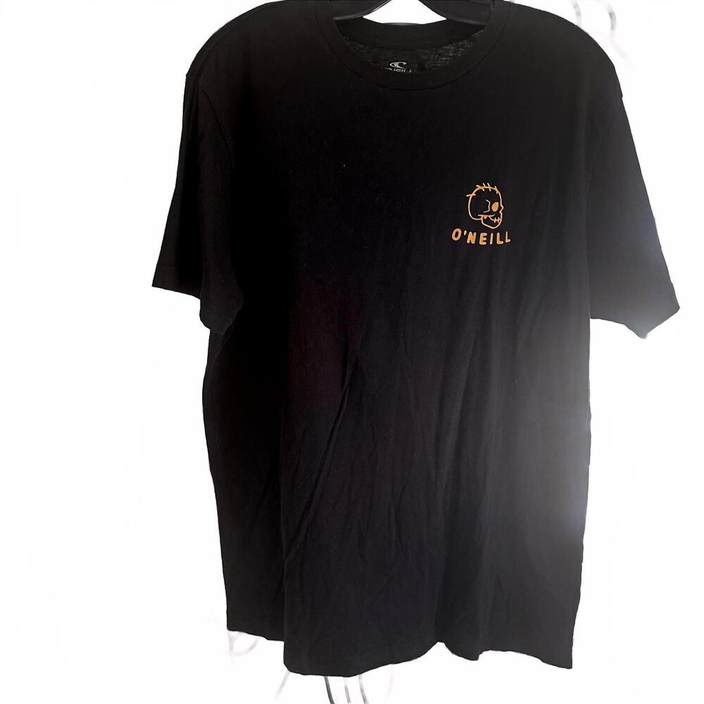 🎉Last Chance🎉O'Neill Men's Black Graphic T-Shirt Skull Design - Large